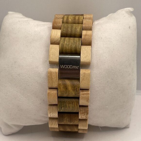 Woodme Qc01-10 Women's Brown Wood Band Analog Dial Quartz Genuine Watch Cv68 - Picture 4 of 9